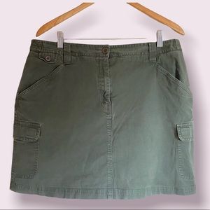 VINTAGE Utility Green Skort